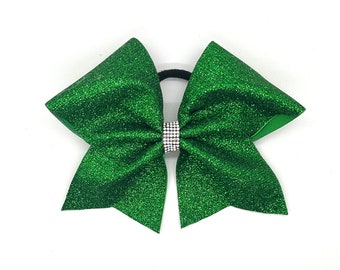 Full Glitter Bling Cheer Bows Choose Glitter Color, Matching Bows for Squads/Teams