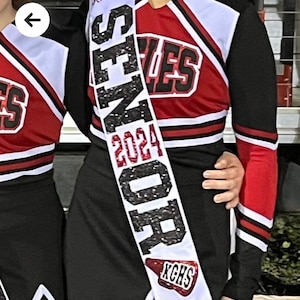 Custom Glitter Sash: Personalized Satin Sash with Floral Pins