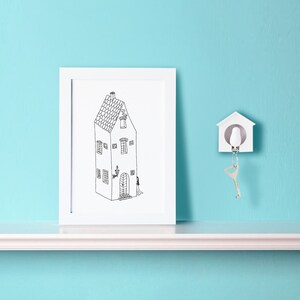Christmas gift ideas, Housewarmig gift, New Home wall art, Home decor, Scandinavian design,Minimalist art,Fairy, Poster, Original art print