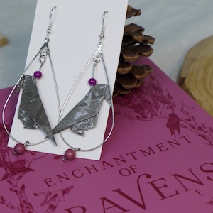 Corneille earrings - Literary jewel in folded paper