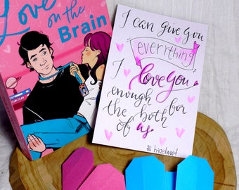 Carte citation "Love on the brain"