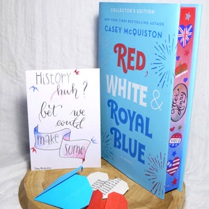 Carte citation "Red, white and royal blue"