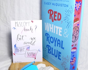 Quote card "Red, white and royal blue"