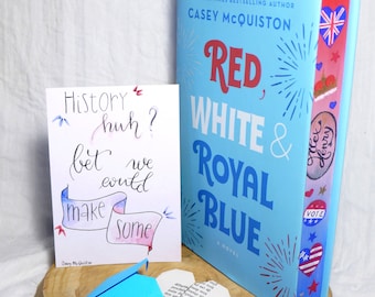 Carte citation "Red, white and royal blue"