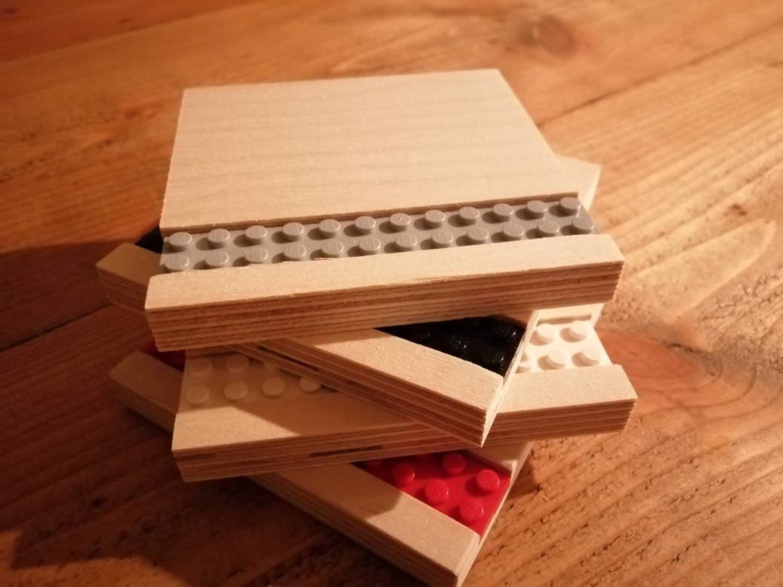 Birch & Lego Handmade Drinks Coasters Lego House Gift Etsy
