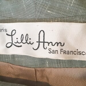 Darling Lilli Ann Vintage 1950s Skirt Suit with Sailor Collar SM