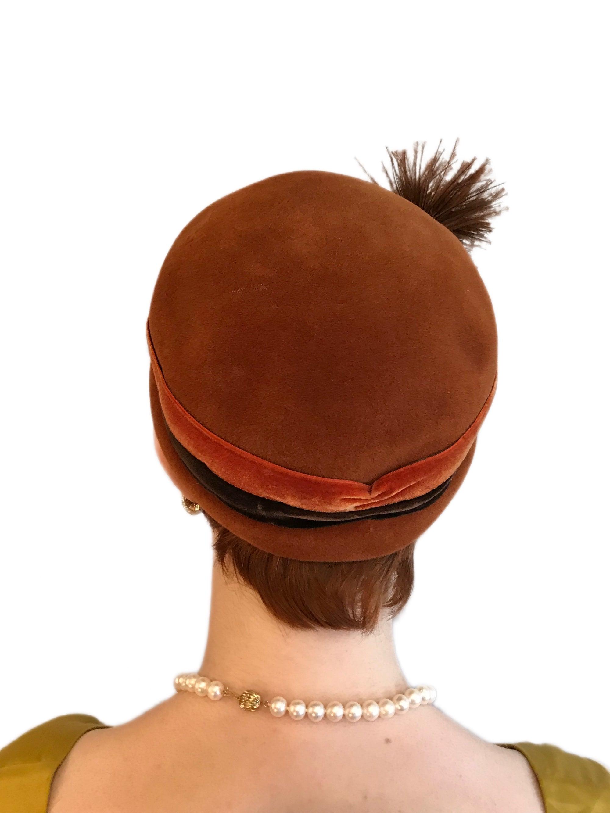 Vintage 1950\'s Schiaparelli Paris Black Cocktail Hat, Rhinestone Accent, Lovely! Vintage Elsa Schiaparelli Hats - 10 For Sale at 1stDibs  main image 2