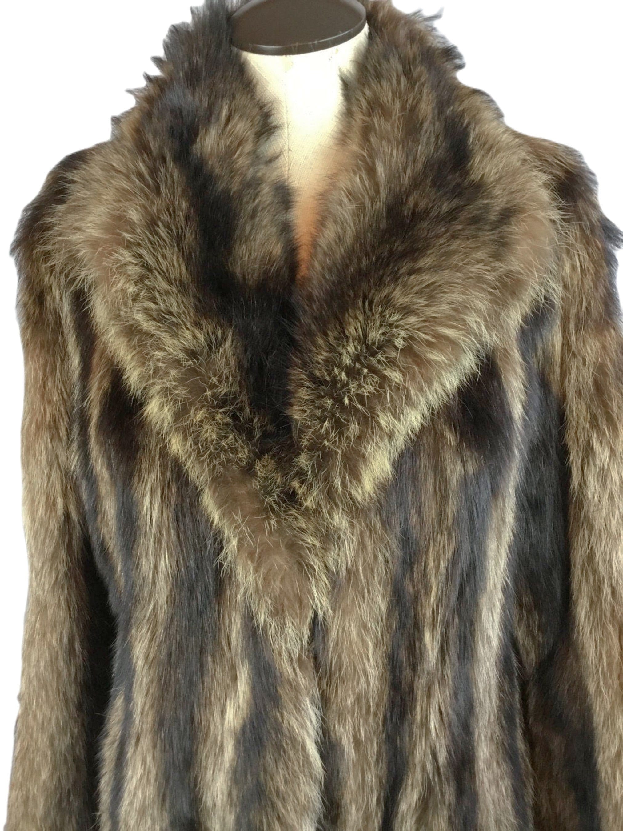GUCCI fur coat vintage S Rare