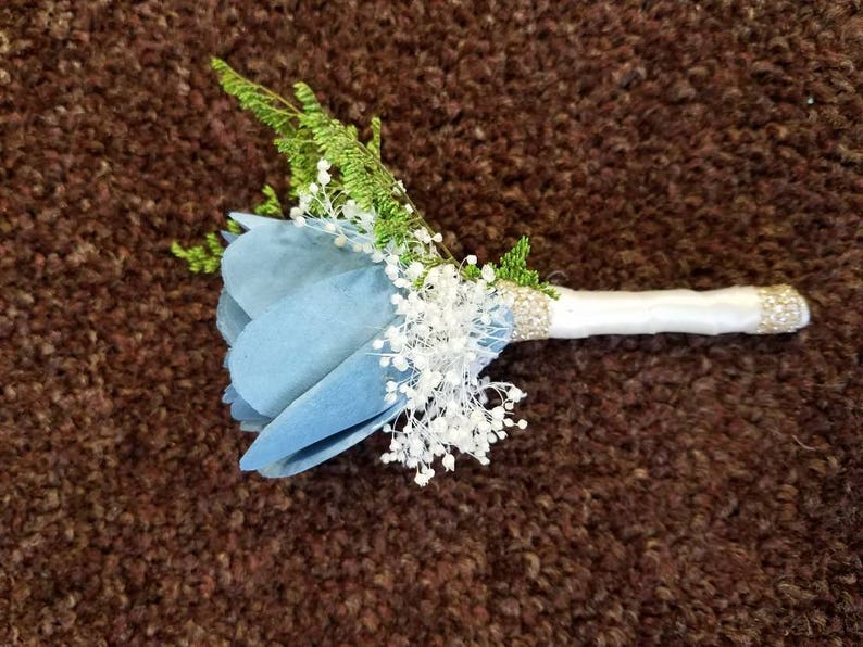 Slate Blue Boutonniere immagine 3