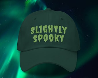 Slightly Spooky Dad Hat, gruselige Baseball Kappe, Gänsehaut Hut