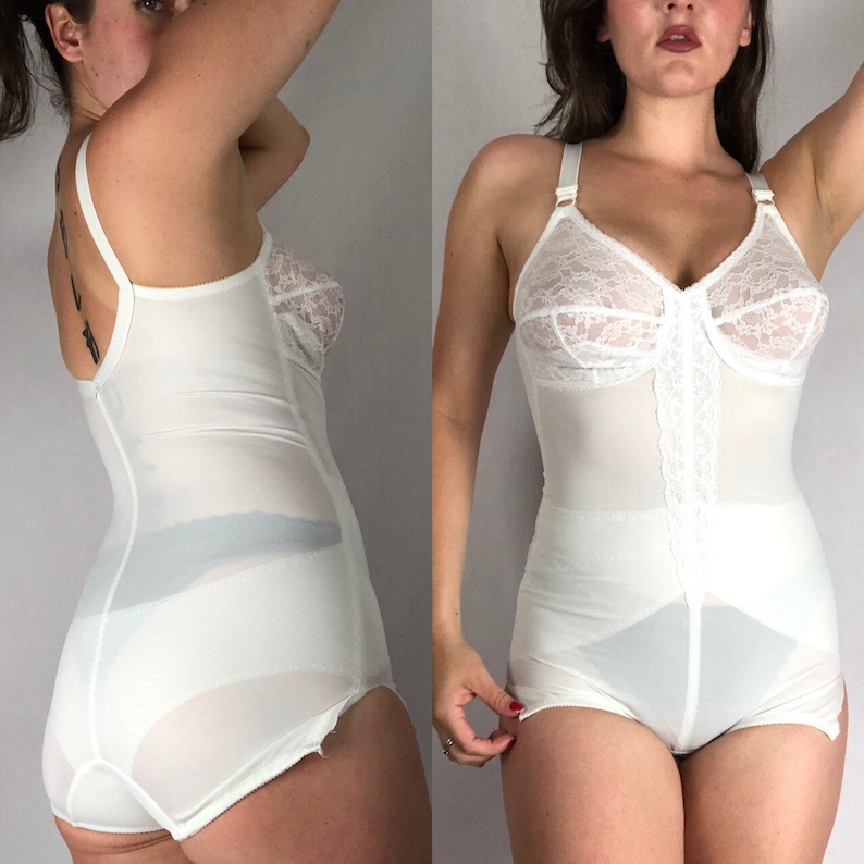 60s Ivory White Nylon Spandex Girdle Shapewear Shape Wear Etsy