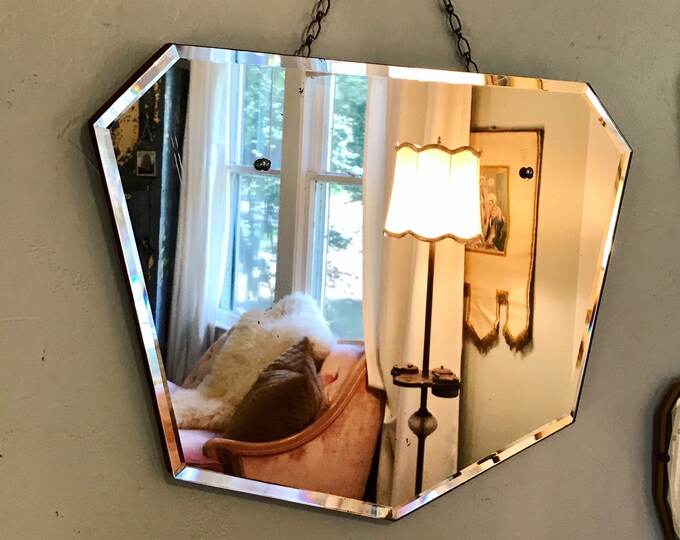 Geometric Art Deco Mirror Etsy