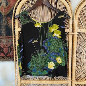 Vintage 90s lily pad & koi fish tank - F-16