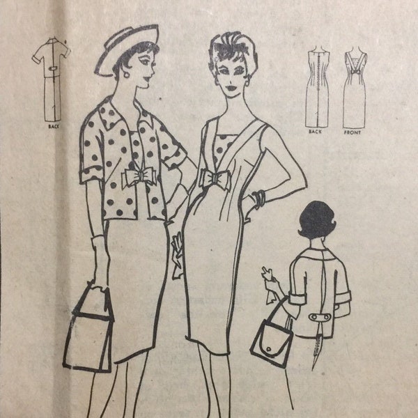 Vintage 1959 McCalls #5021 Dress Pattern