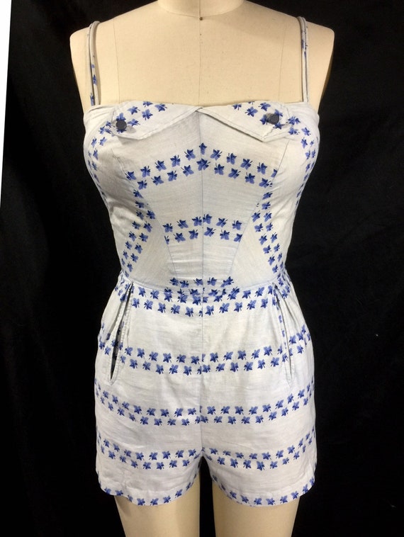 Vintage 1950s Saks Fifth Avenue 1 Piece Swimsuit … - image 3