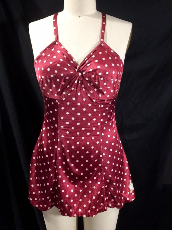 Extremely Rare Vintage 1930s Catalina Polka Dot S… - image 2