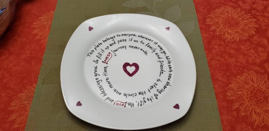 Sharing Plate Giving Plate Etsy