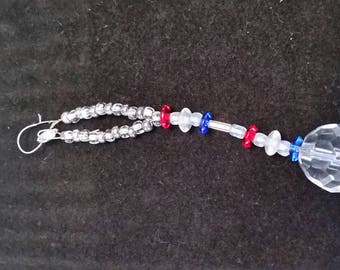 Patriotic Suncatcher, Red, White & Blue Suncatcher