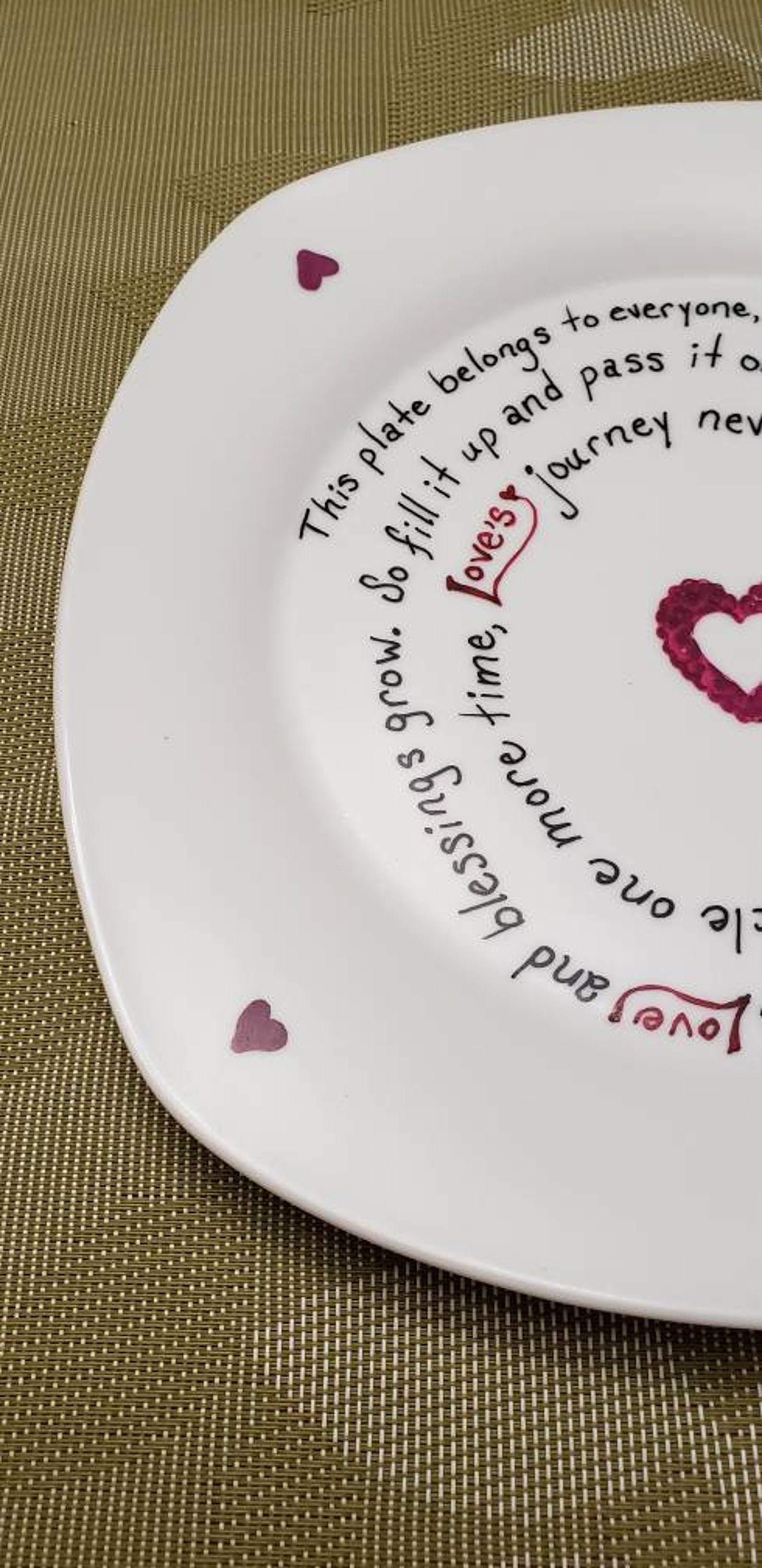 Sharing Plate Giving Plate Etsy