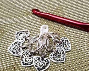 LARGE Stitch Marker; Stitch Marker; Knitting Marker; Progress Counter; Knitting; Heart Stitch Markers