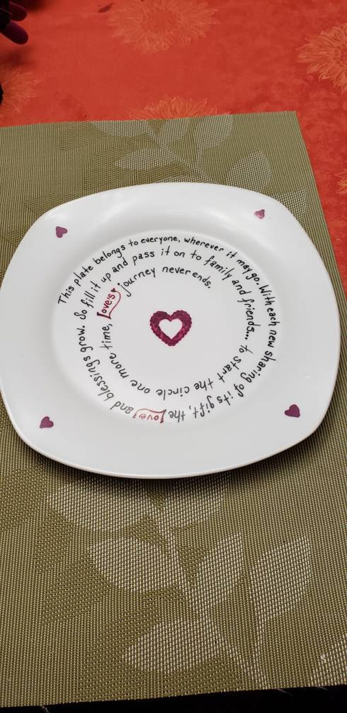 Sharing Plate Giving Plate Etsy
