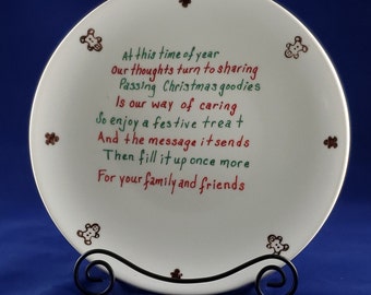 Christmas Giving Plate / Holiday Plate / Christmas Sharing Plate / Giving Plate / Sharing Plate / Chrismas Plate