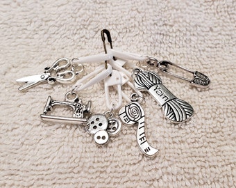Stitch Markers; Crochet Stitch Markers; Progress Marker; Crochet Marker; Sewing motiff