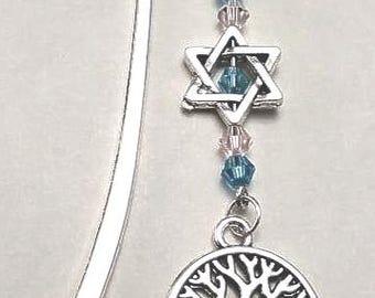 Jewish Bookmark; Star of David Bookmark; Hamsa bookmark