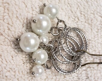 XXL Pearl Stitch Marker; Stitch Marker; Progress Keeper; Knitting Marker