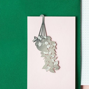 hanging house plant bookmark