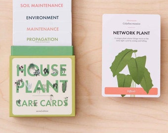 Houseplant Care Cards, Edition 2- advice, tips and maintenance for happy plants!