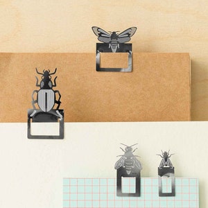 Insect Bookmarks, beetle, moth, bee and fly image 3