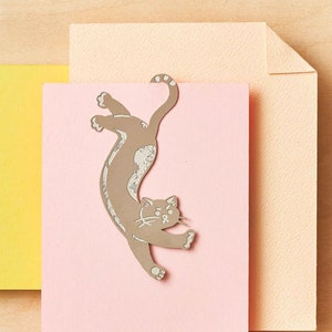 Everyday Cat Bookmark, cute kitty steel metal page marker