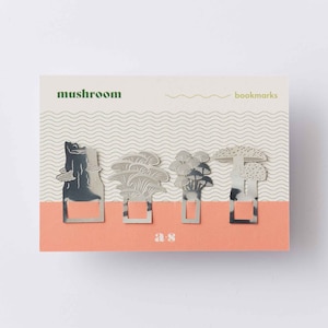 Mushroom bookmark clips, cute fungi gift