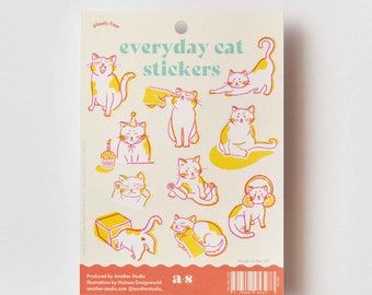 Everyday Cat Sticker sheet