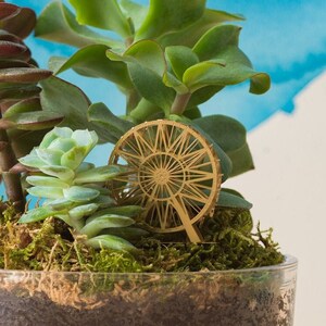 3D ferris wheel, miniature brass DIY model kit image 2