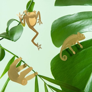Decoración de animales de latón: Accesorios para plantas de interior
