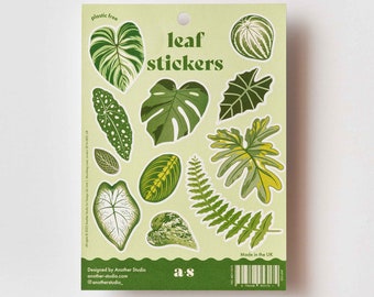 House plant leaves Sticker Sheet