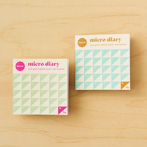 30 Day Mood & Habit Tracker and Flip Book / Mood Tracker and Wellbeing Journal - Micro Diary