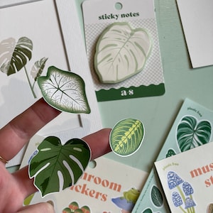 House plant leaves Sticker Sheet image 6