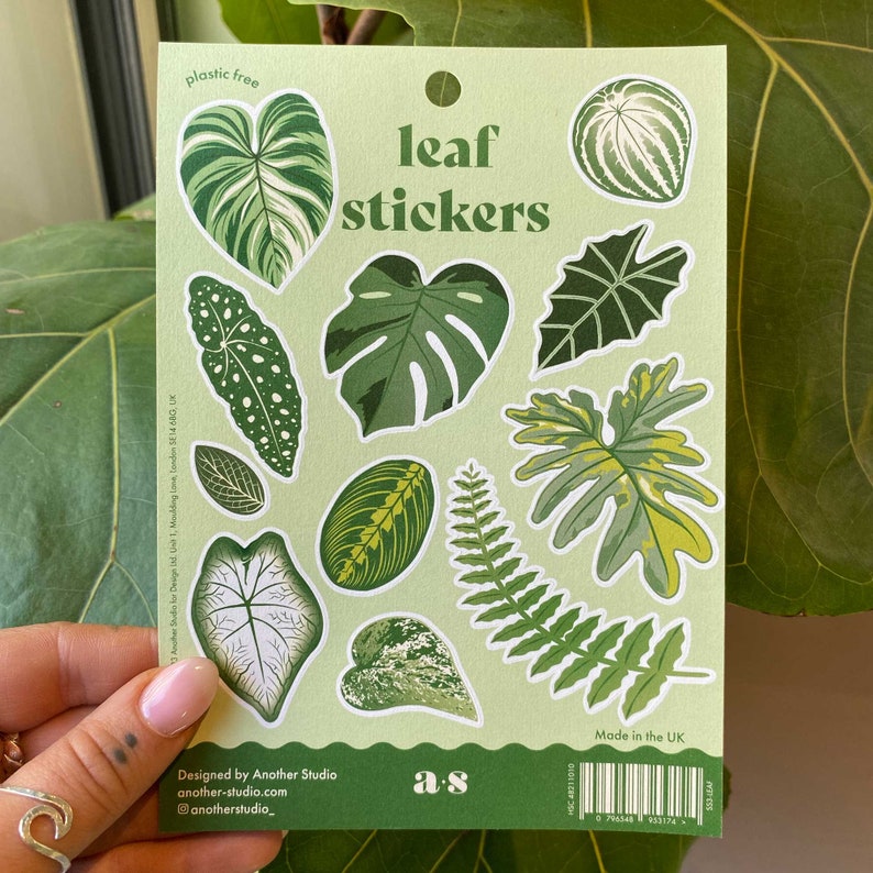 House plant leaves Sticker Sheet image 3