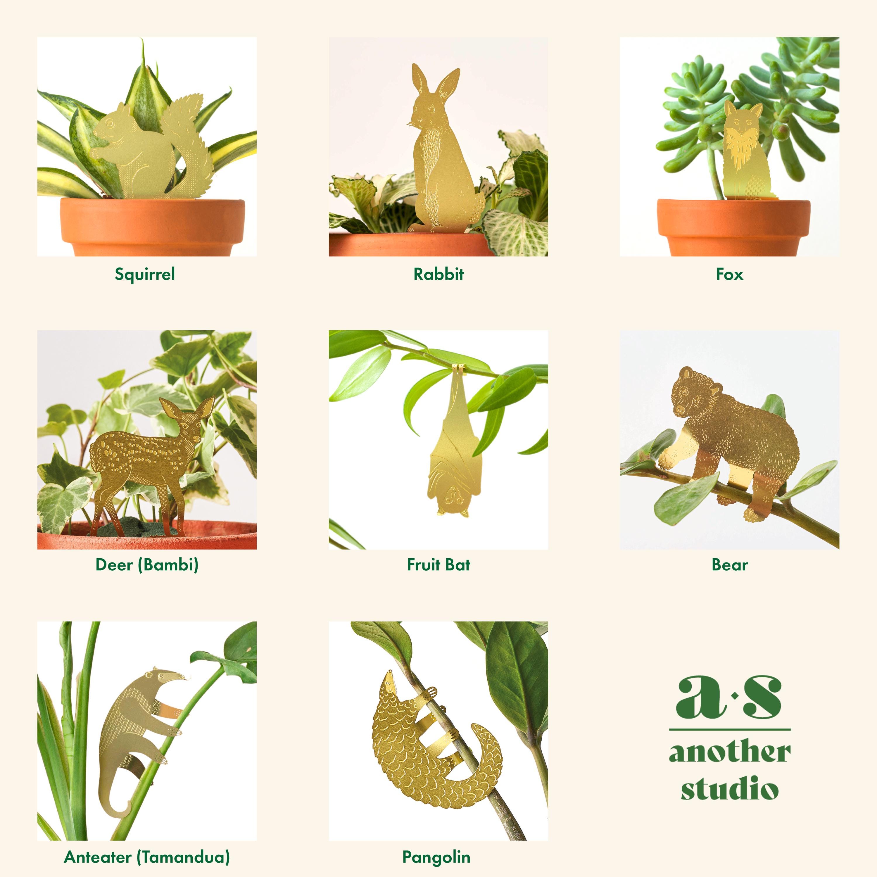 Brass Plant Animal Decoration: Houseplant Accessories - Etsy