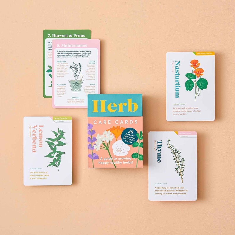 herb care cards by another studio