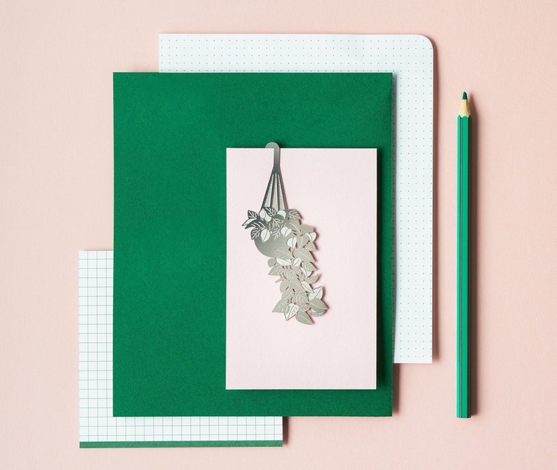 hanging house plant bookmark