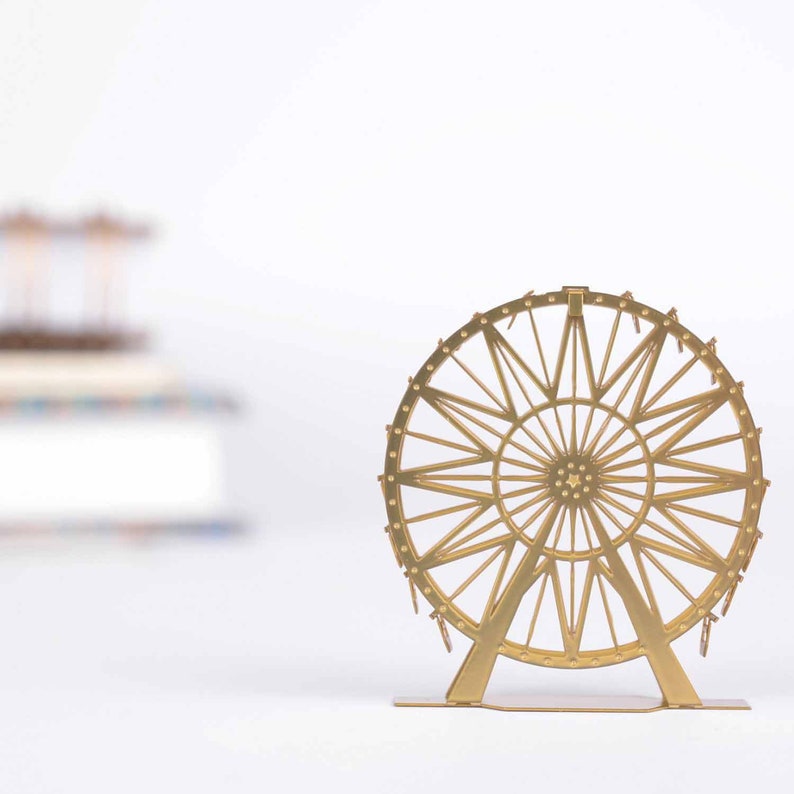 3D ferris wheel, miniature brass DIY model kit image 4