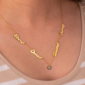 Evil Eye Personalized Necklace, 925 Sterling Silver, Women's Necklace, Personalized Necklace,Mother's Day Gift, Evil Eye Family Necklace