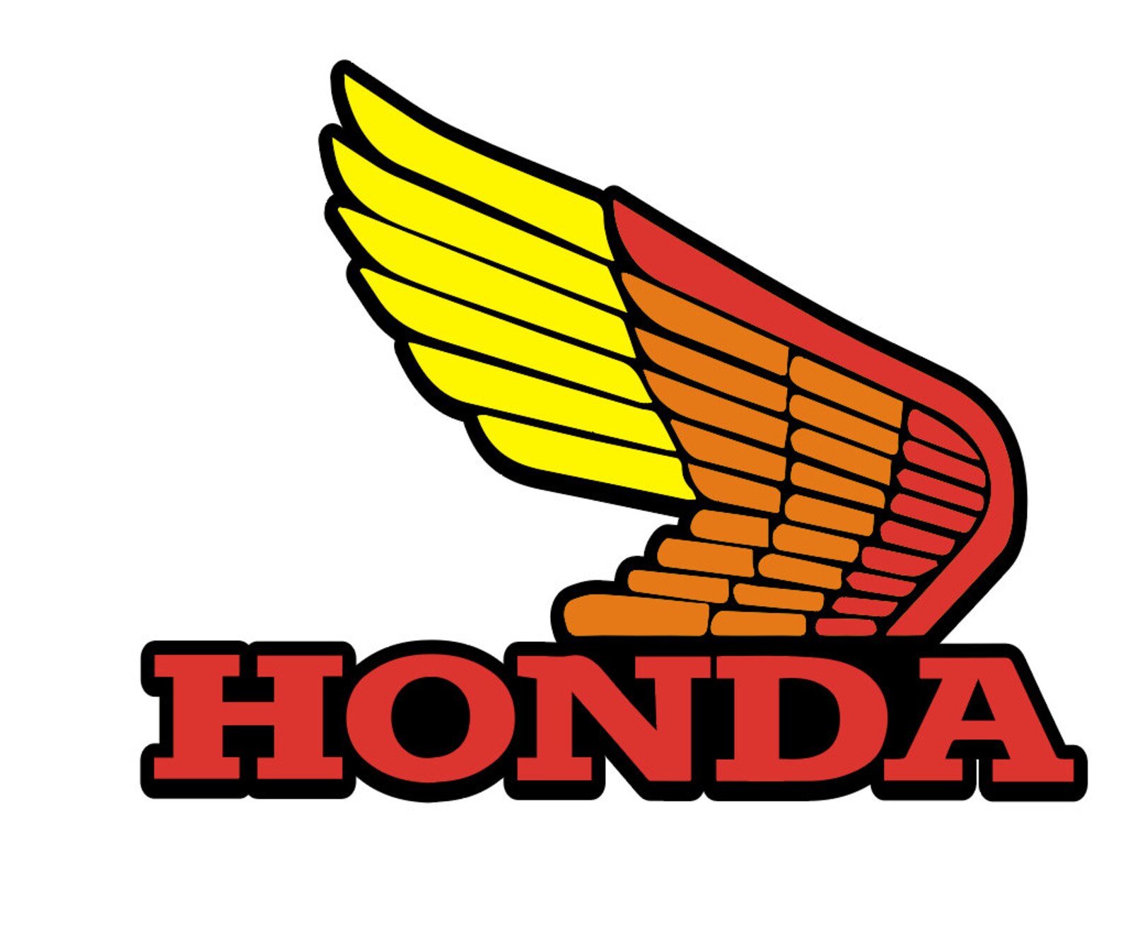 Honda atc 200x gas tank decal set 8485 model year Etsy