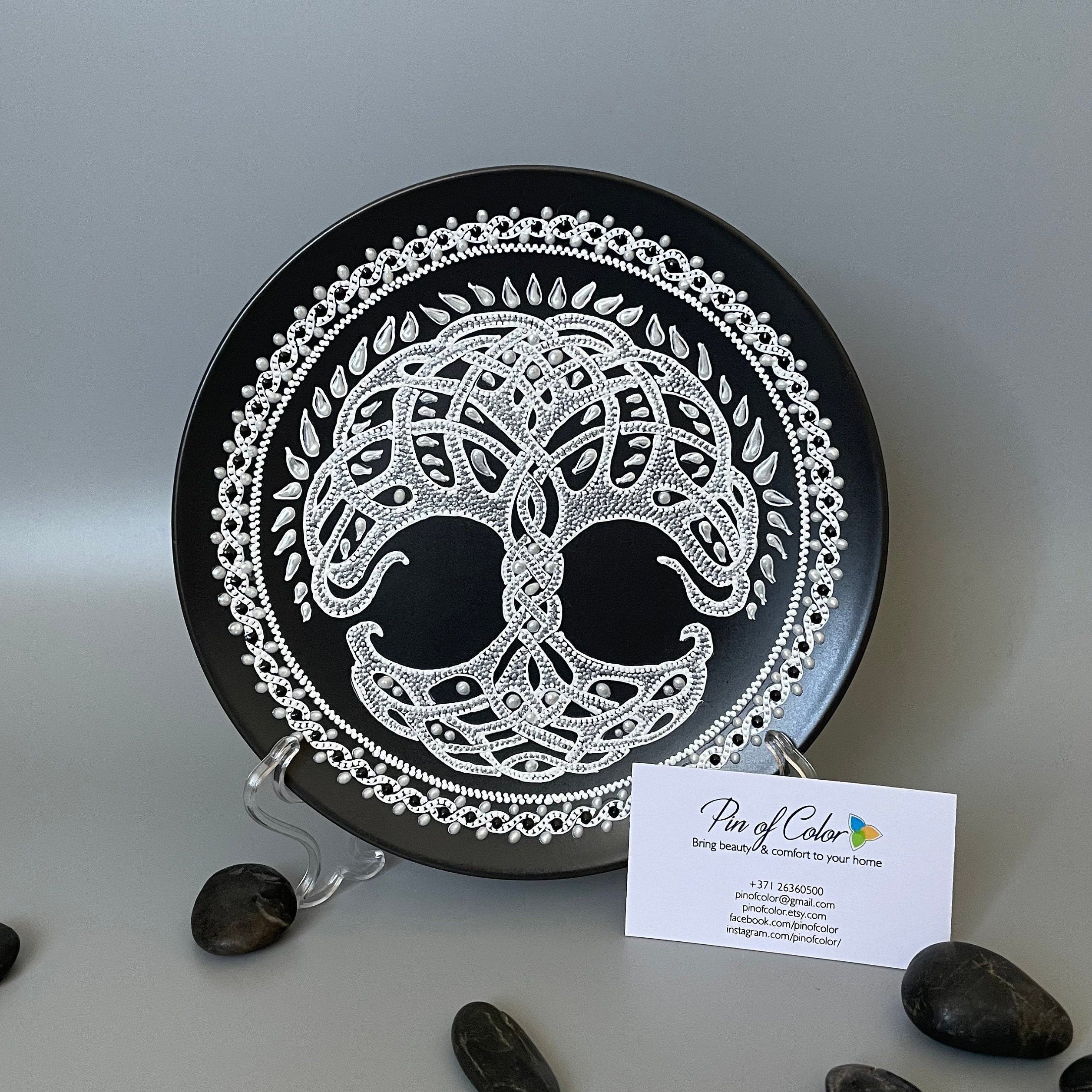 Tree of Life Celtic Tree Ceramic Wall Decor Plate 20cm 7 Etsy Ireland