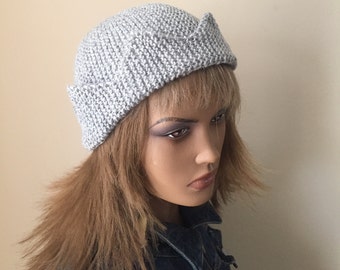 Light Gray! Jughead Jones Knit Hat, Jughead's beanie, Jughead Jones Beanie, Jughead Jones Hat, Jughead Style Knit Beanie,Riverdale