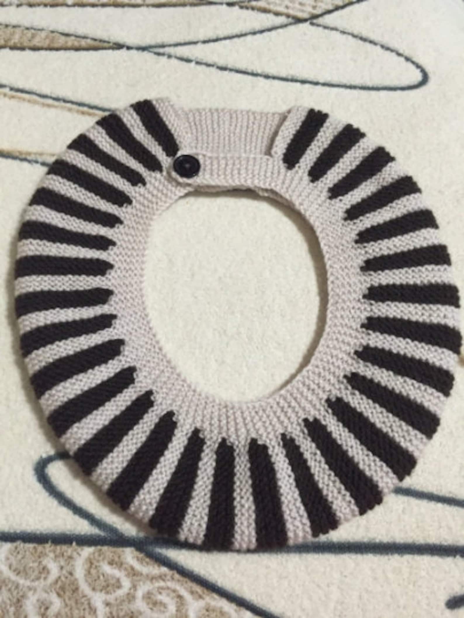 Knitted Toilet Seat Cover, Striped Toilet Seat, Toilet Cozy, Toilet